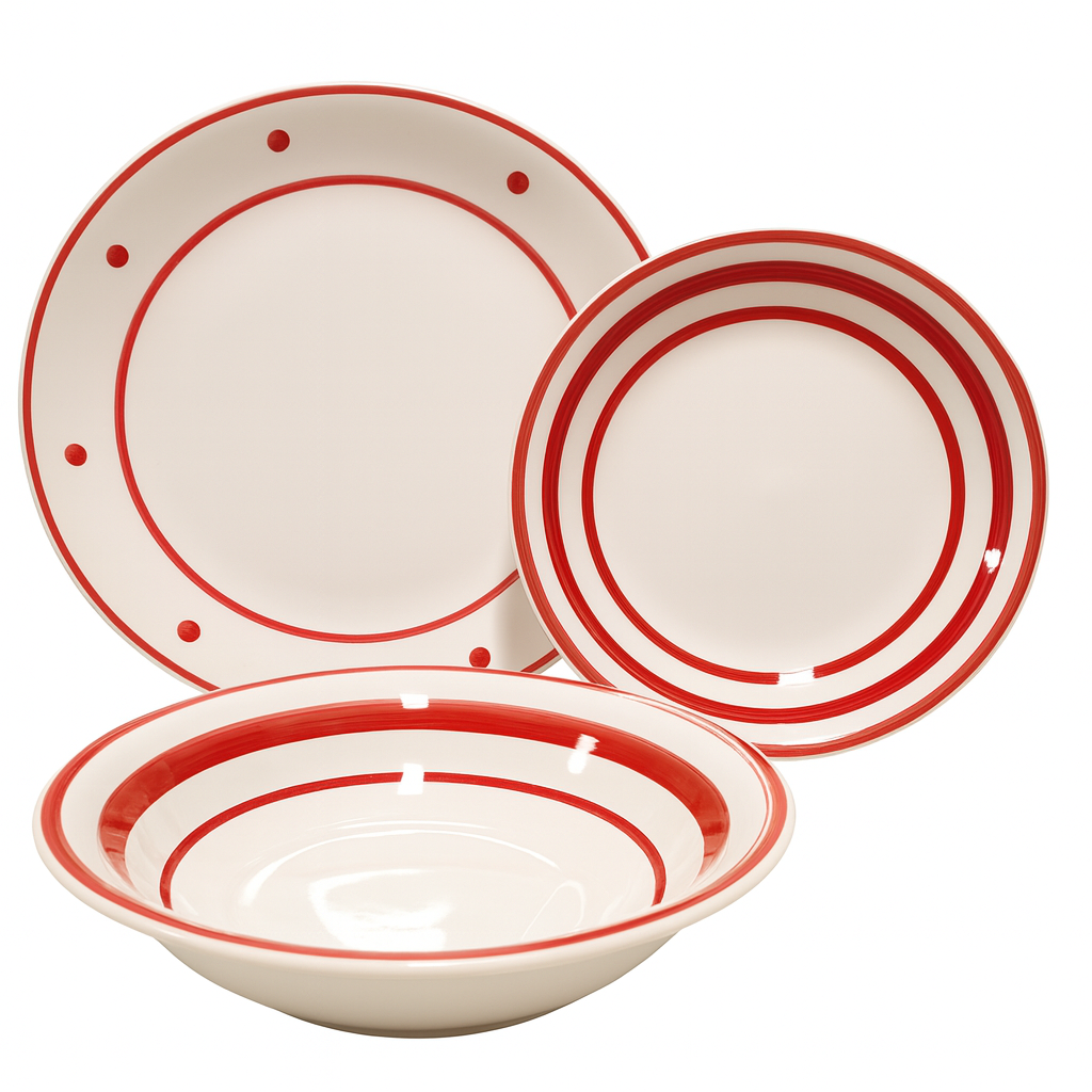 Set de plato y cuenco de ceramica variedad