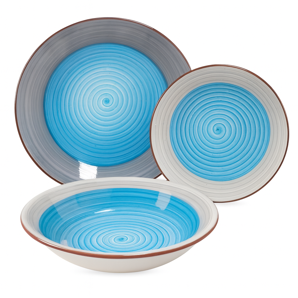 Set de plato y cuenco de ceramica variedad