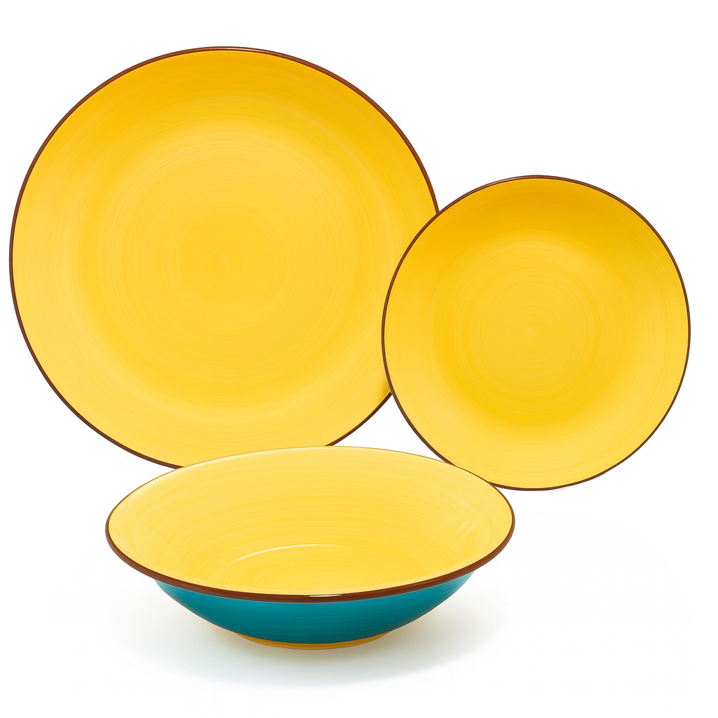 Set de plato y cuenco de ceramica variedad