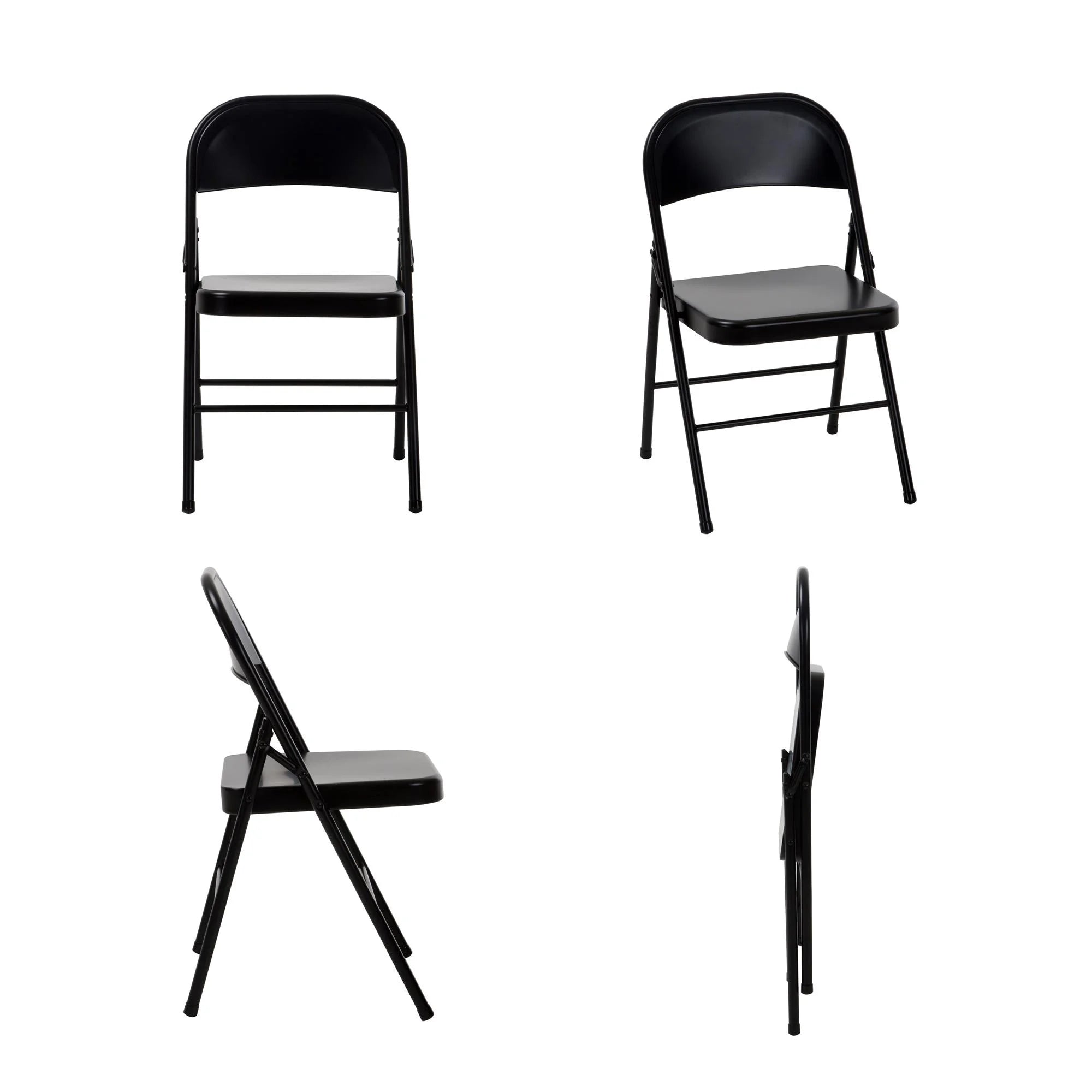 Silla Plegable  – Práctica, Resistente y Elegante en Color Negro | Ideal para Hogar, Eventos, Oficina y Negocio