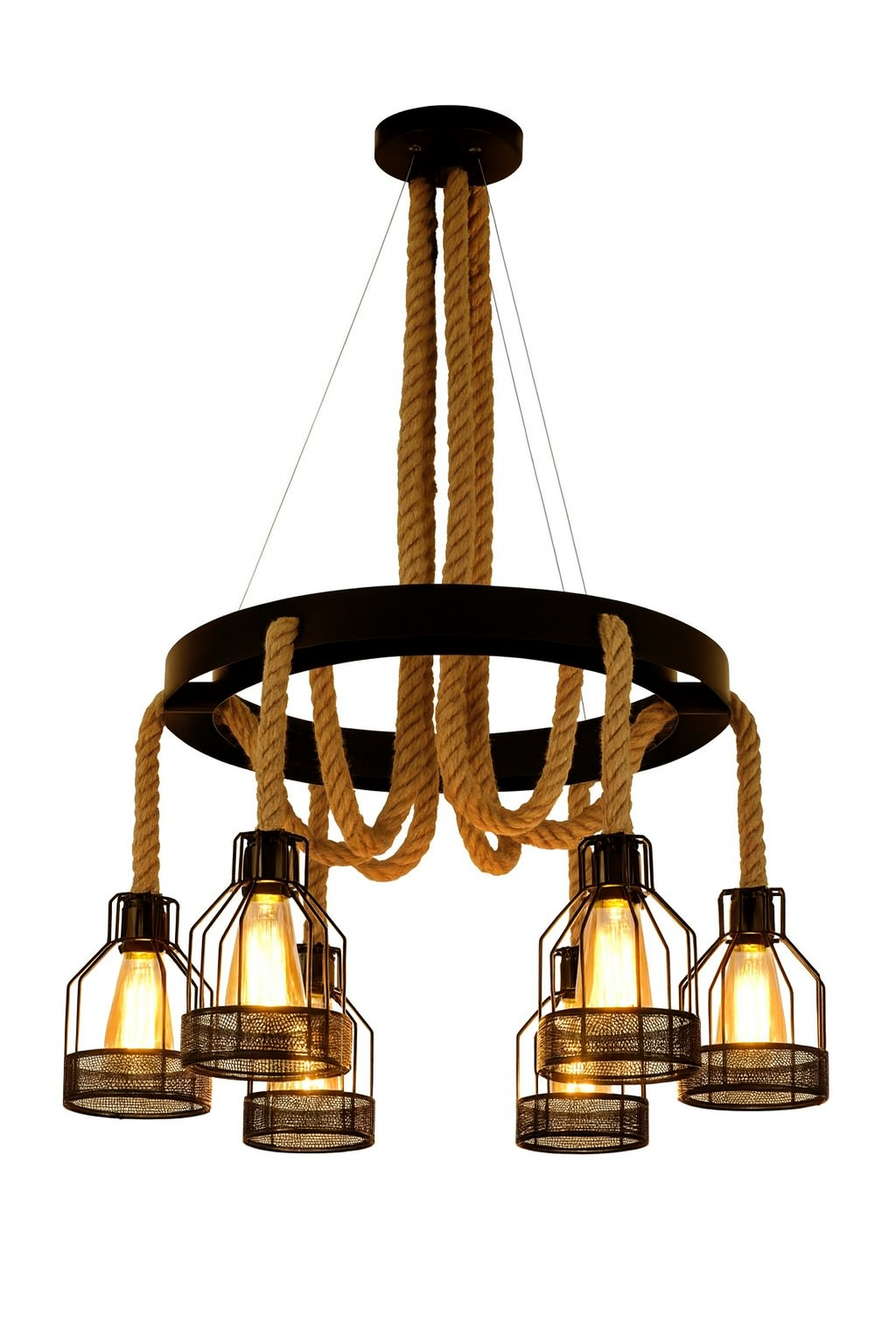 Lámpara Colgante de Soga