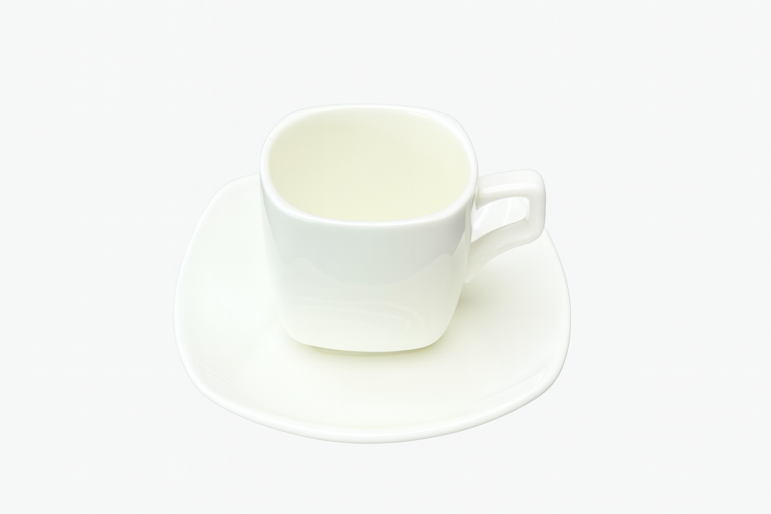 Juego de tazas y platillos de porcelana | 80ml – 6 piezas