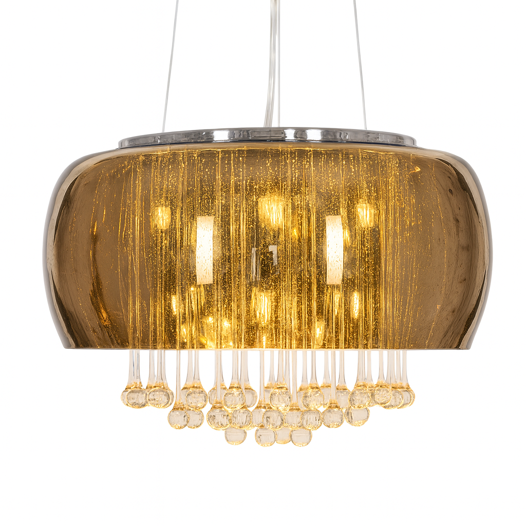 Lámpara Colgante LED de Cristal
