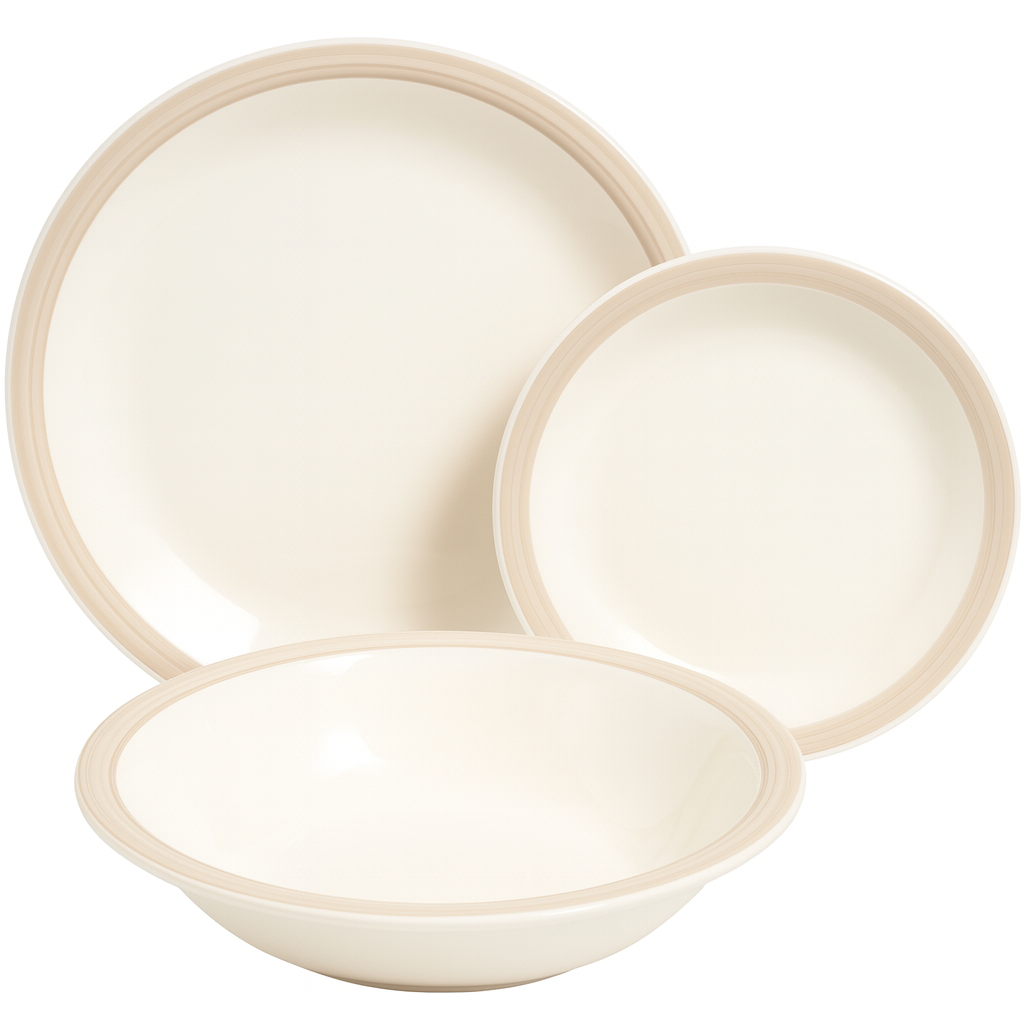 Set de plato y cuenco de ceramica variedad