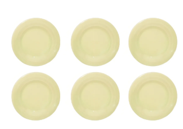 Plato blanco de ceramica