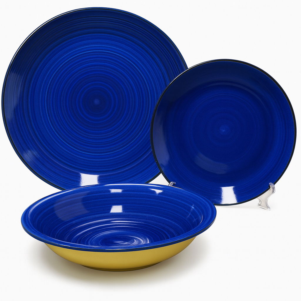 Set de plato y cuenco de ceramica variedad