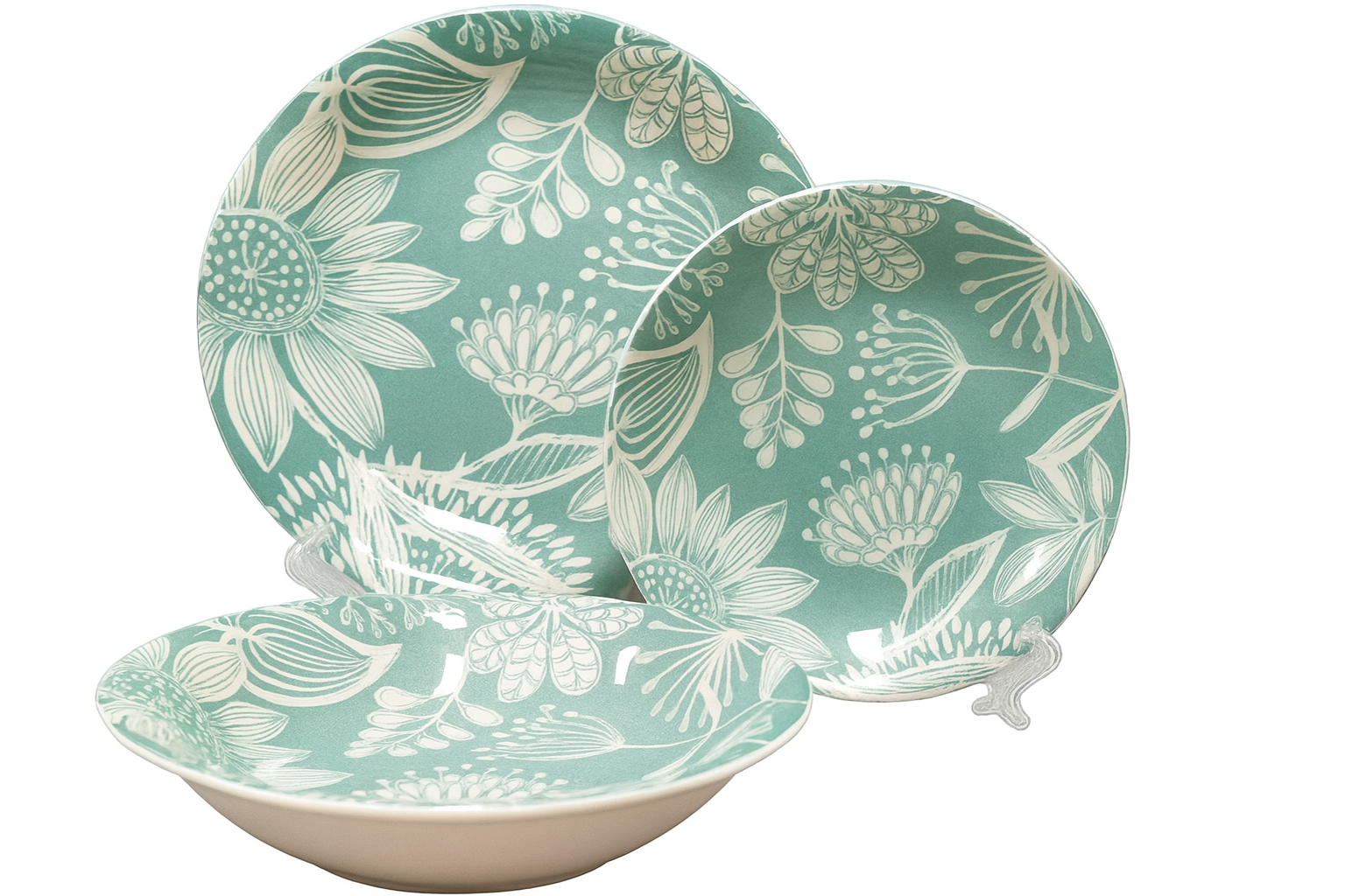 Set de plato y cuenco de ceramica variedad