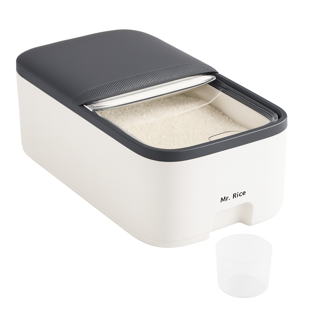 Cubo Dispensador de Plástico para Arroz 1 kg