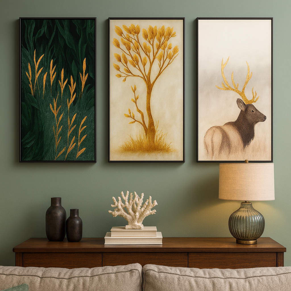 Cuadro decorativo modelo, diseño moderno para decoración de interiores