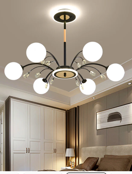 Lámpara Colgante Moderna de 10 Cabezas