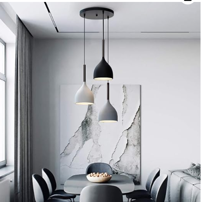 Lámpara colgante de 3 copas