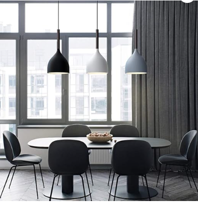 Lámpara colgante de 3 copas