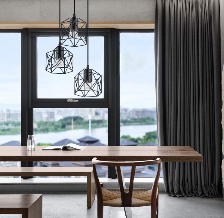 Lámpara colgante de 3 copas