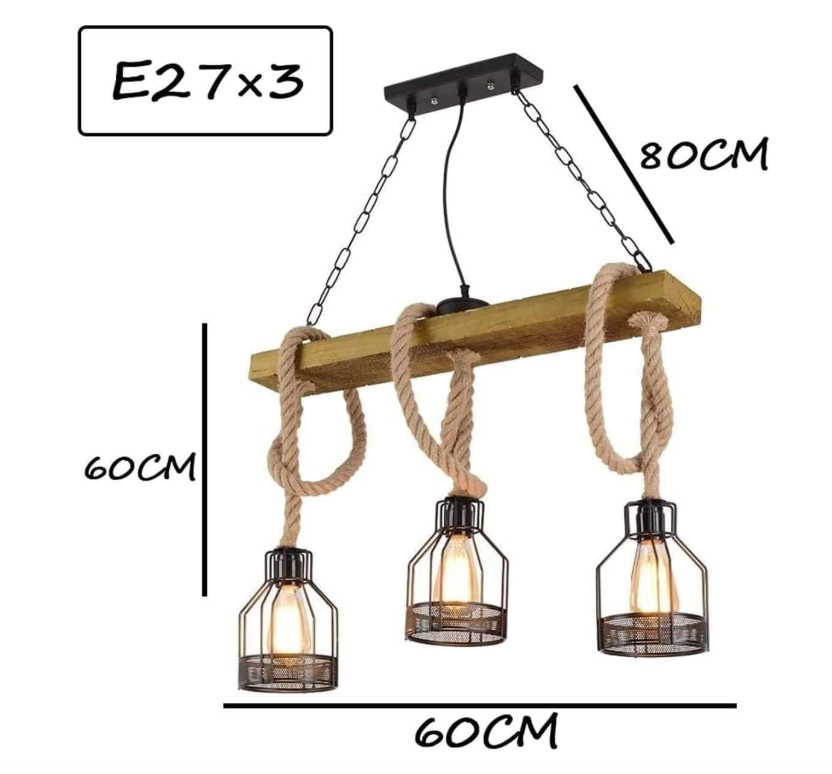 Lampara led decorativa de techo colgante