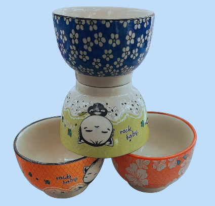 4.5" Tazón con estampado