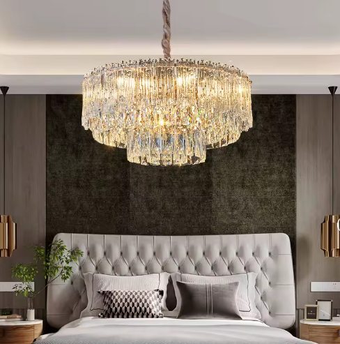 Lámpara colgante de cristal