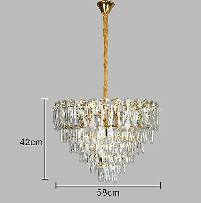 Lámpara Colgante de Cristal LED