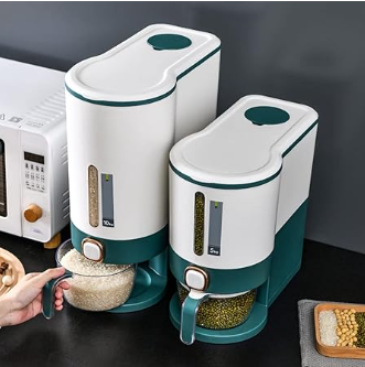 Dispensador de Plástico para Arroz – (35×18×41.6 cm)