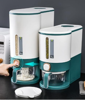 Dispensador de Plástico para Arroz – (35×18×41.6 cm)