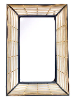 Espejo de Pared Decorativo – Marco Artesanal Moderno ✨🏡