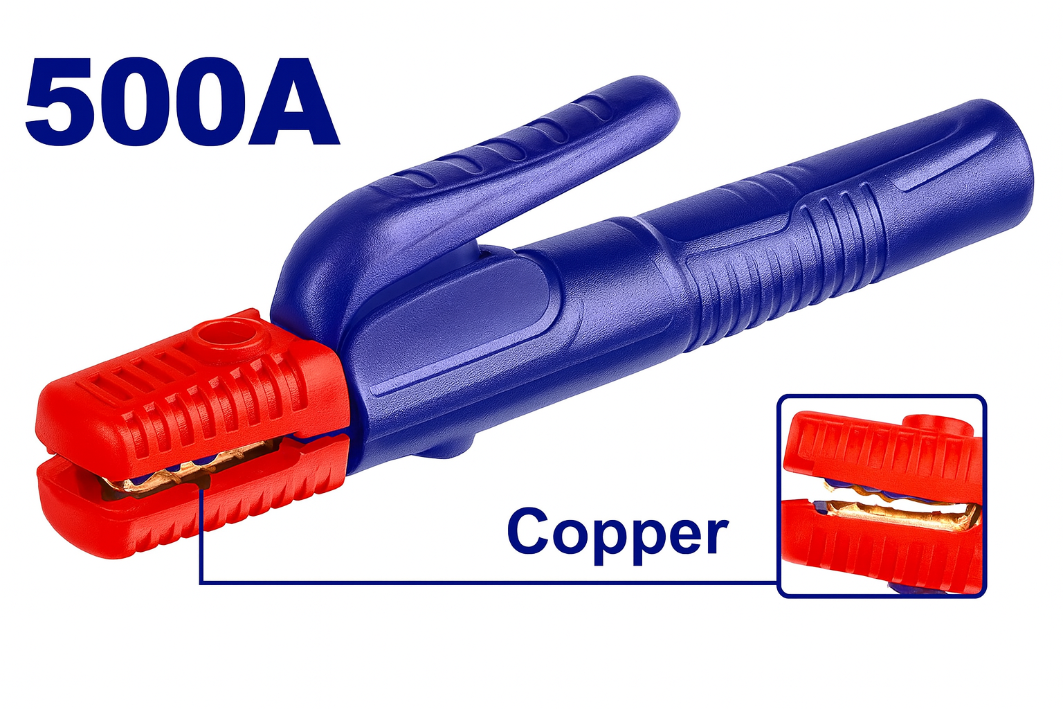 Portaelectrodos EMTOP tipo holandés 500A para máquina de soldar MMA
