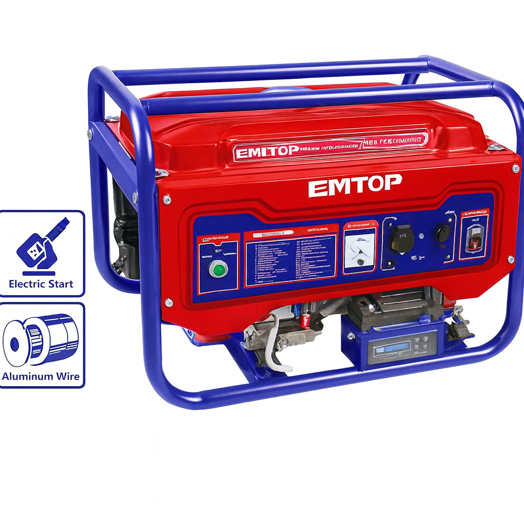 Generador a gasolina de 3.0 kW con arranque eléctrico y motor OHV de 4 tiempos