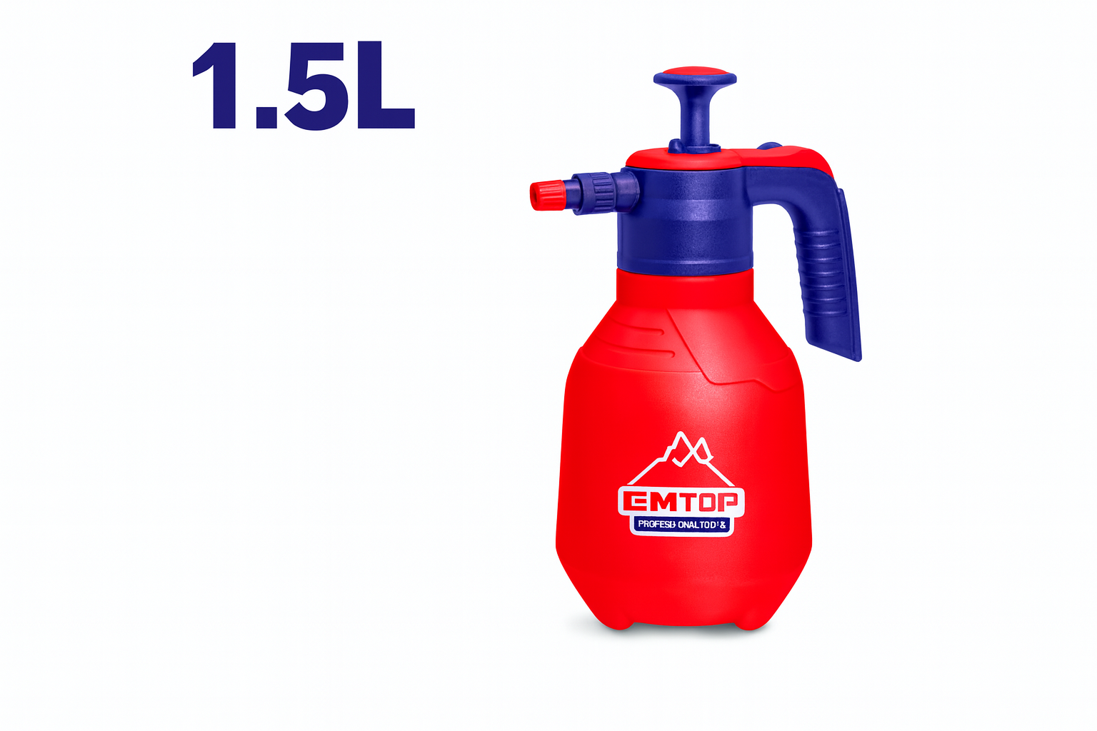 Pulverizadora Manual de Presión 1.5L – ESPP201502 (2.5 BAR, Boquilla Ajustable, Válvula de Seguridad)