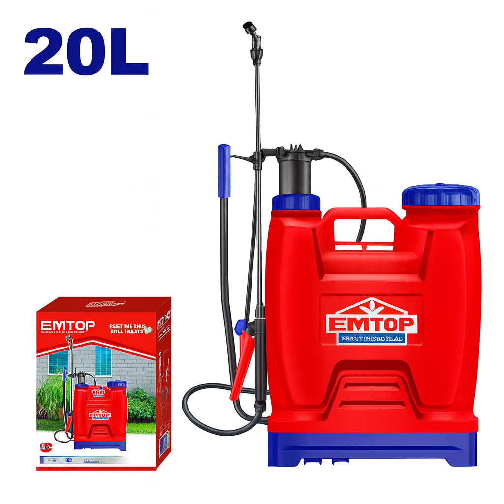 Fumigadora Manual de Mochila 20L – ESPP42002 (4.5 BAR, Lanza de Fibra de Vidrio, Boquilla Ajustable)
