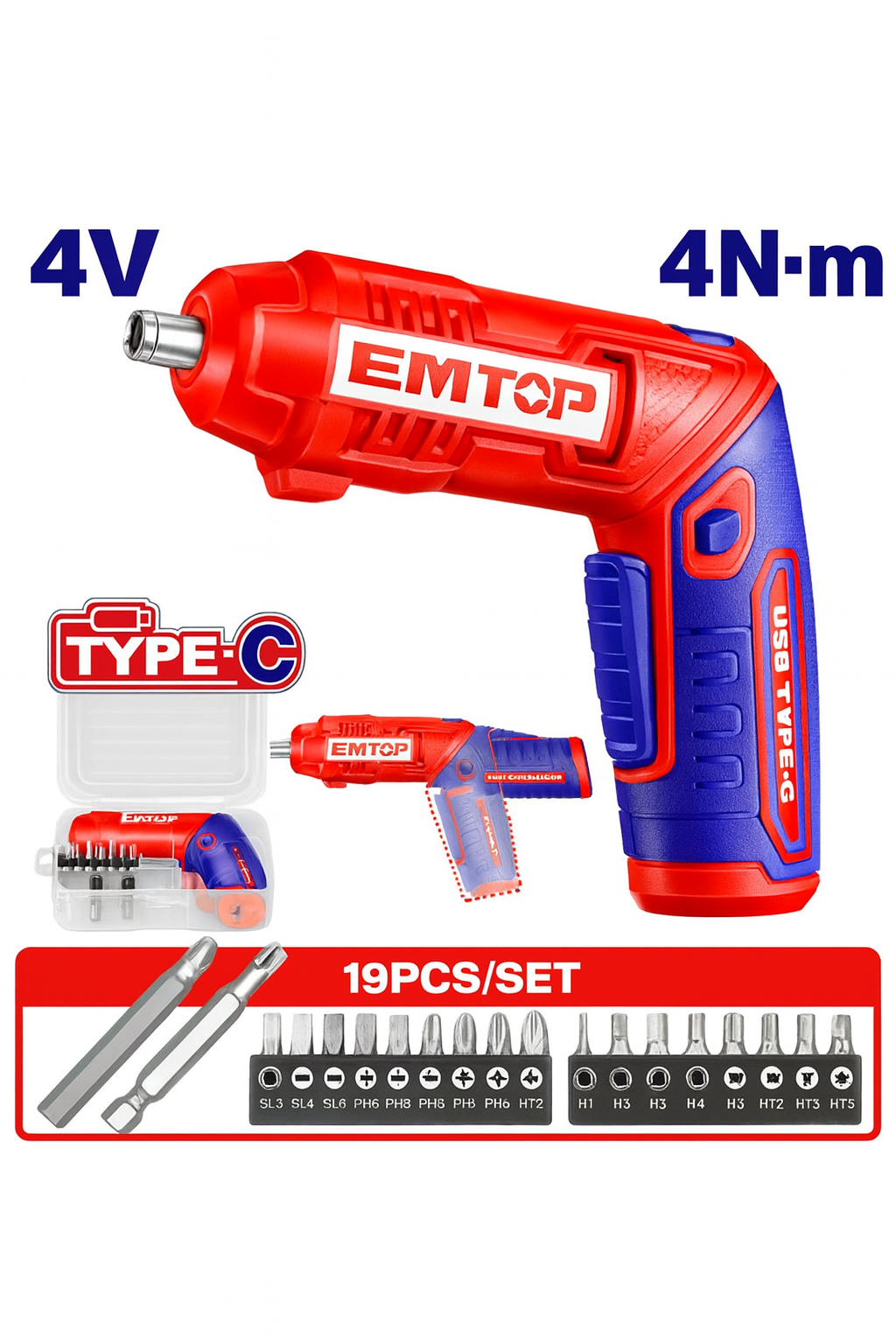 Atornillador Inalámbrico 4V
