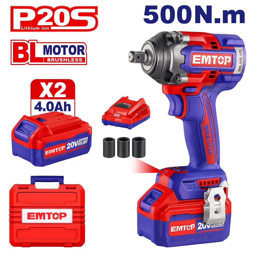 Llave de Impacto Inalámbrica Brushless 20V