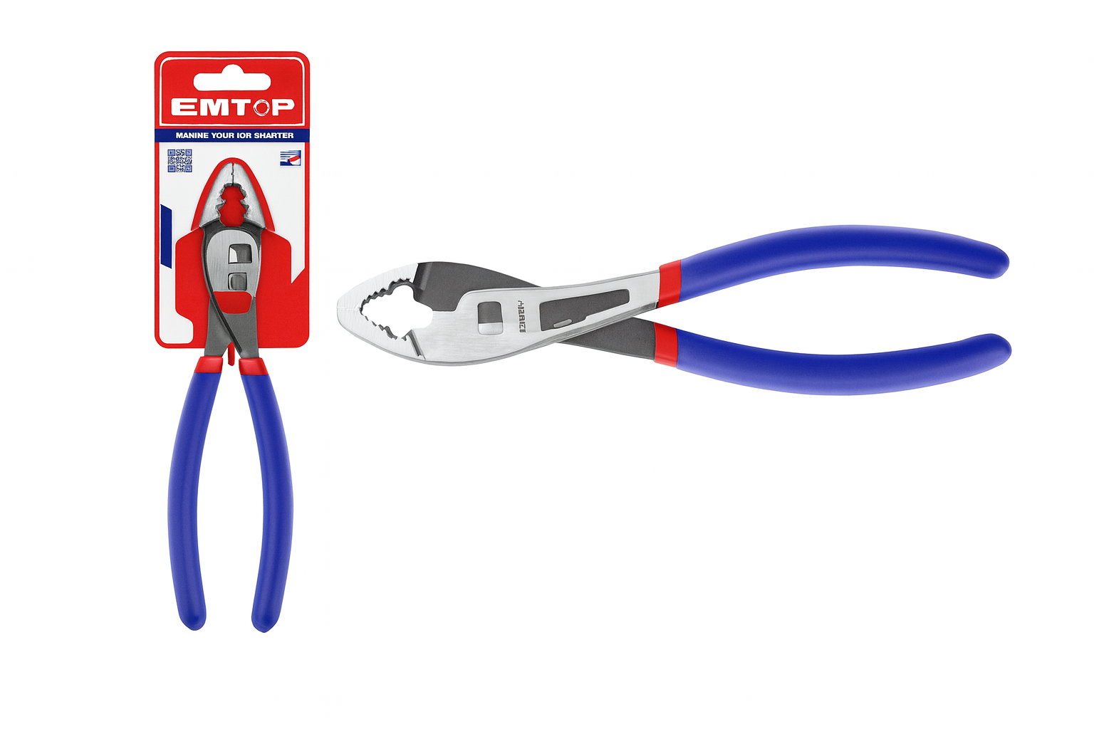 Alicate tipo universal de 10" (250 mm) con acabado negro pulido