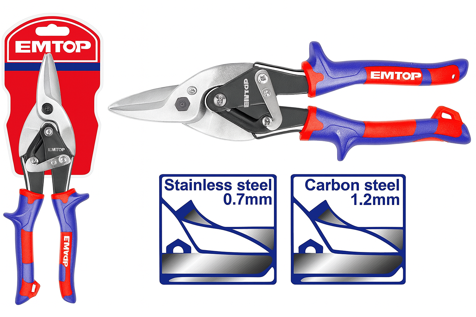 Tijera de Aviación EMTOP – Corte Recto 10" (250 mm)