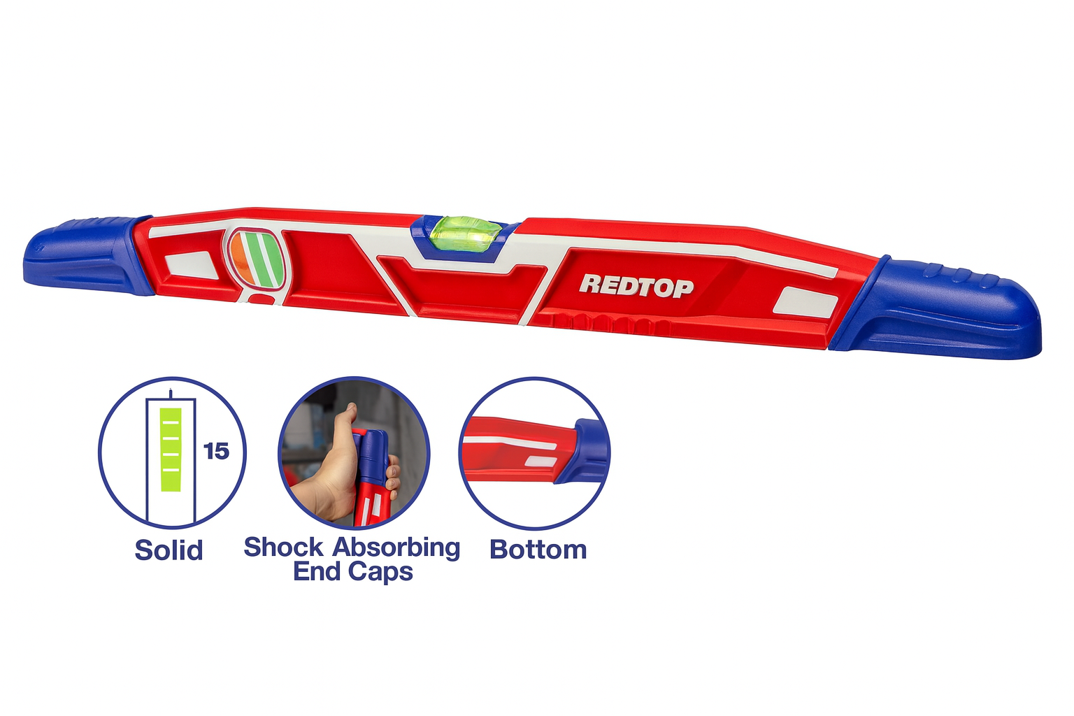 Nivel de precisión EMTOP 80 cm para construcción