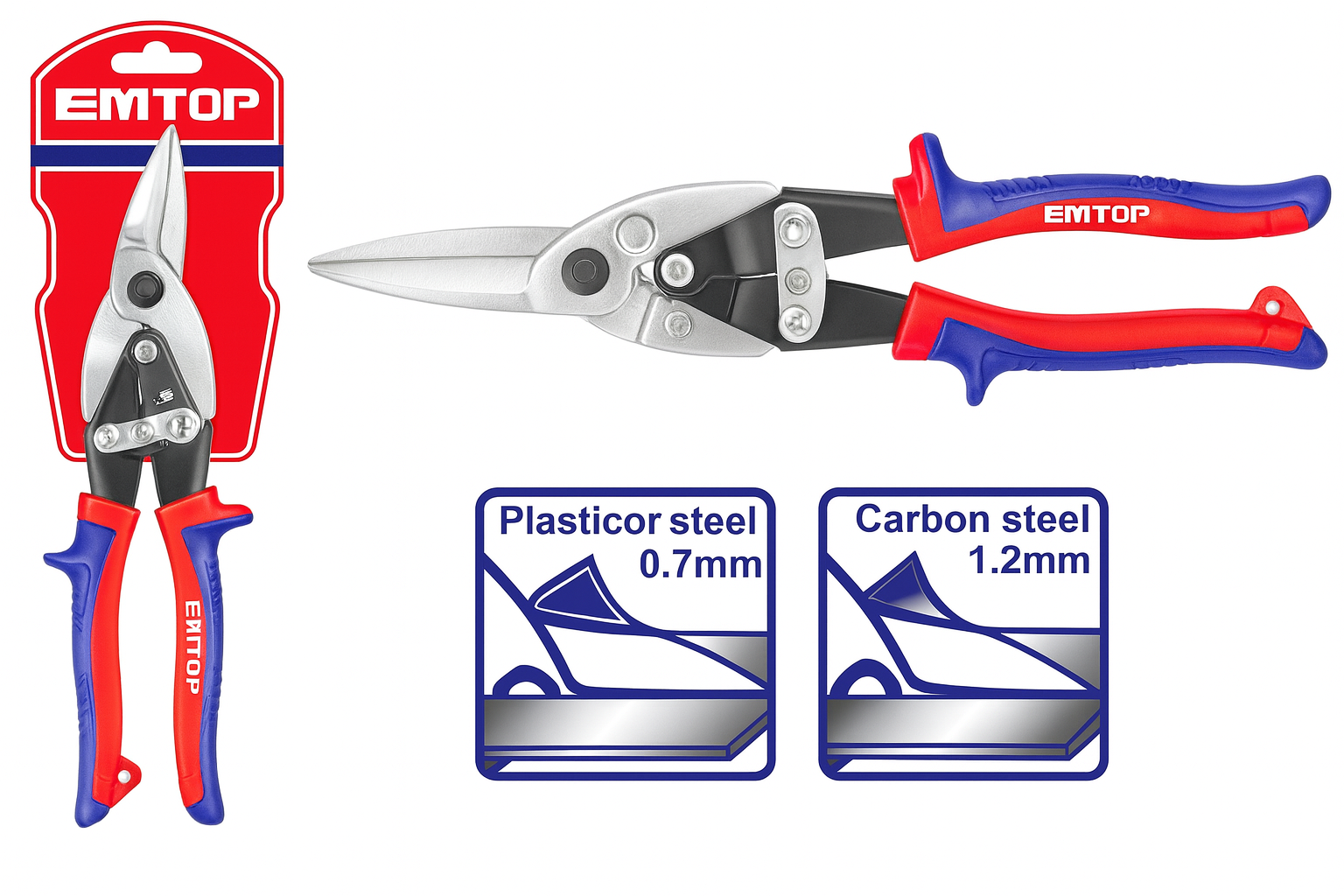 Tijera de Aviación EMTOP – Corte Izquierda 10" (250 mm)