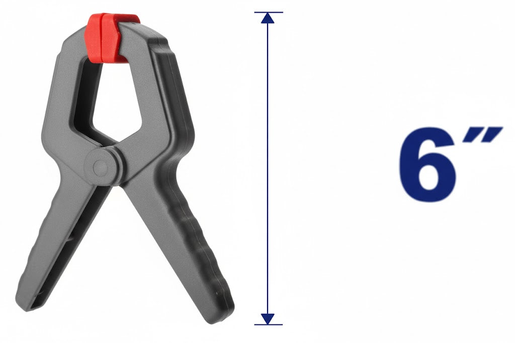 Prensa de resorte de 6" (150 mm) con fuerza de sujeción de 15 kg