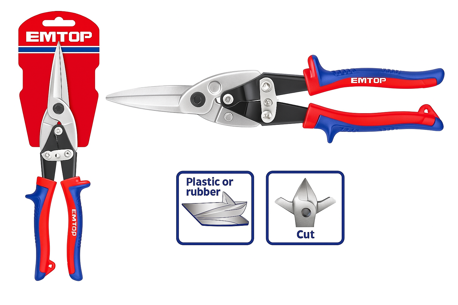 Tijera de Aviación EMTOP – Corte Recto 12" (300 mm)