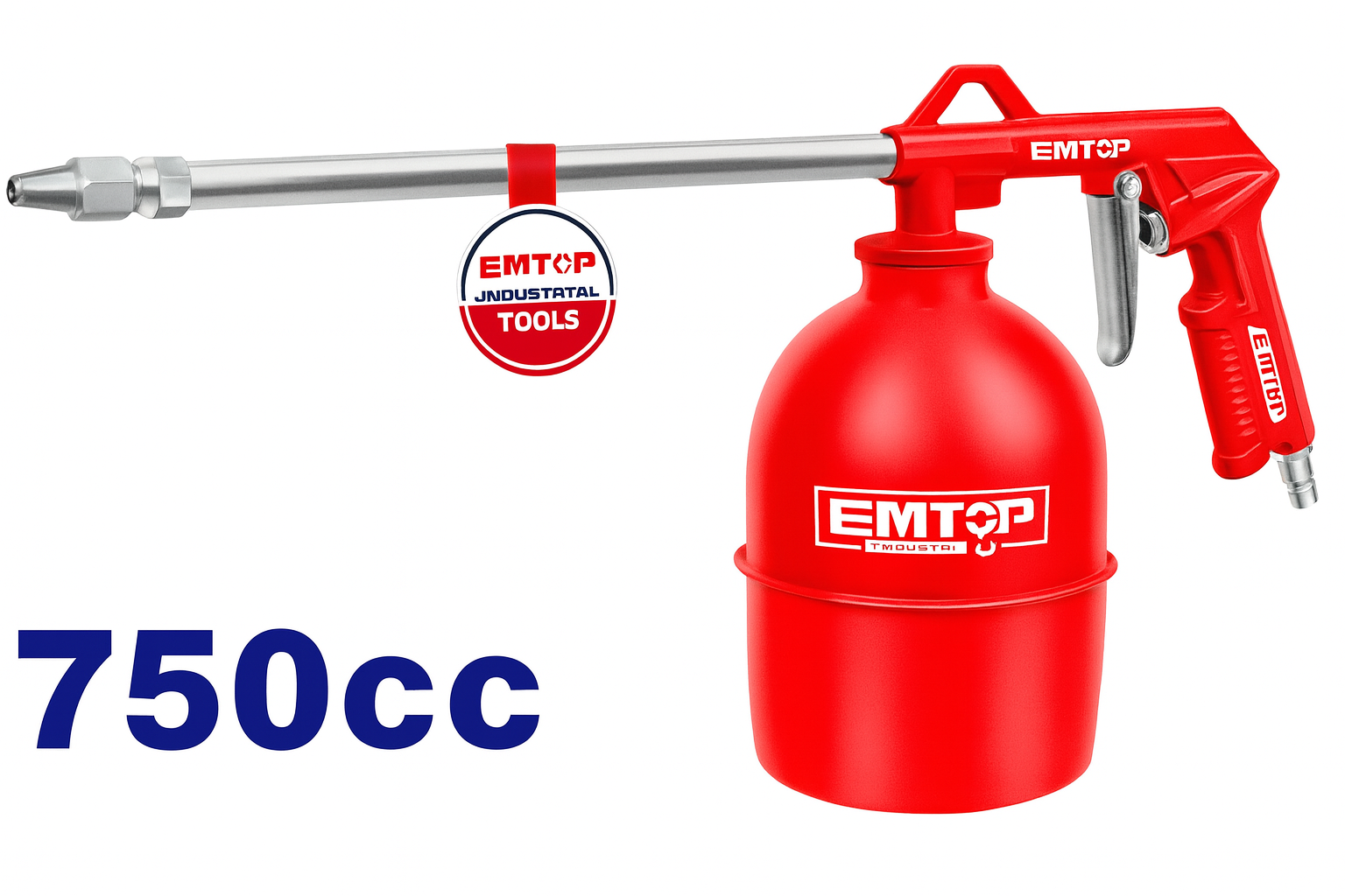 Pistola de Aire para Limpieza de Motores – 215 mm, 0.75L, Multiconector