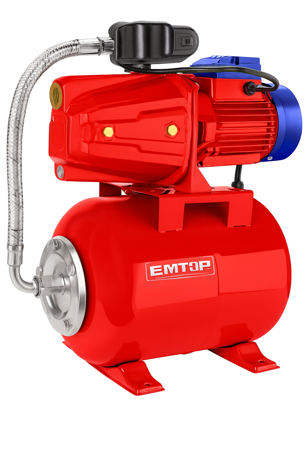 Bomba de agua autoaspirante EMTOP 1 HP 750W con tanque de 24L