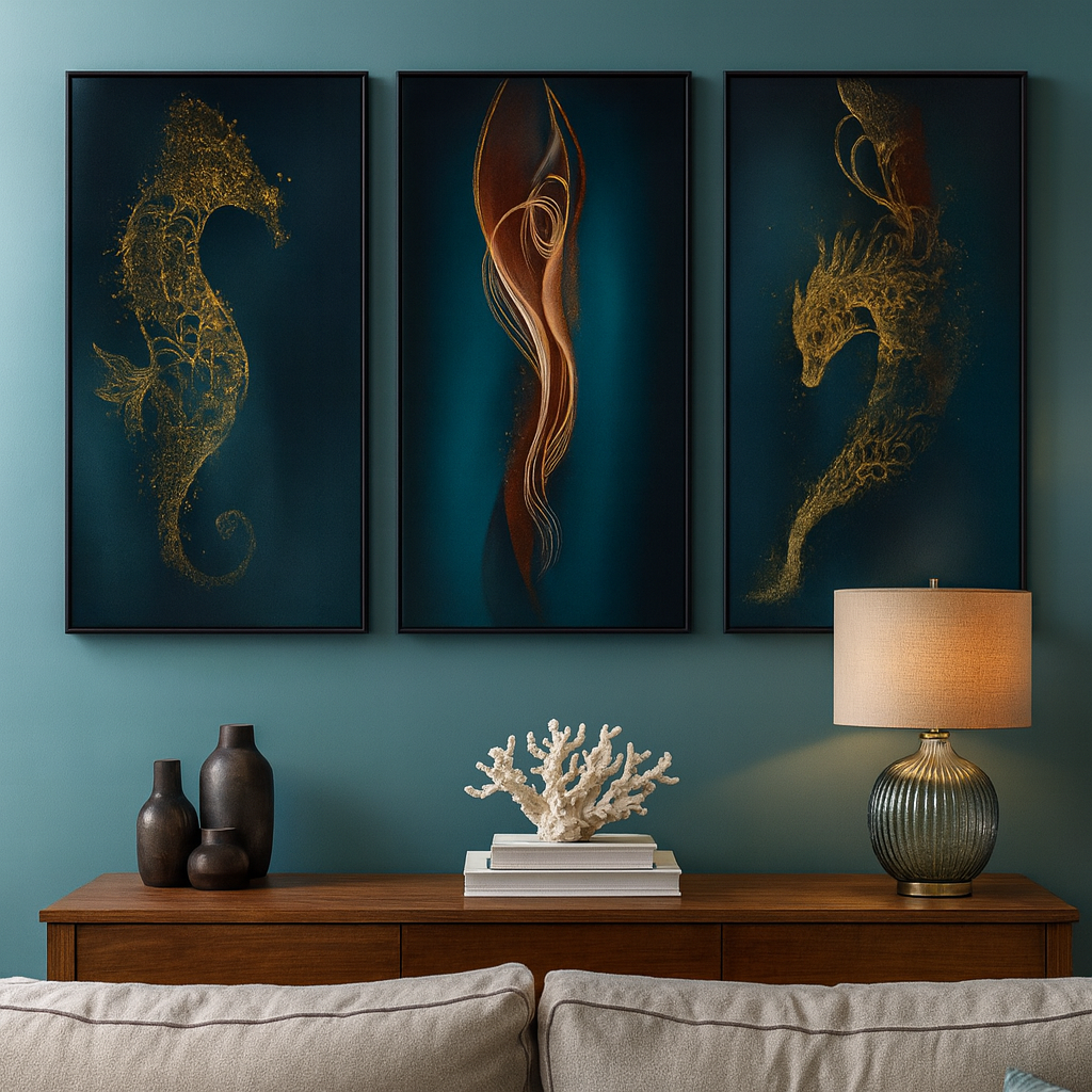 Cuadro decorativo modelo, diseño moderno para decoración de interiores