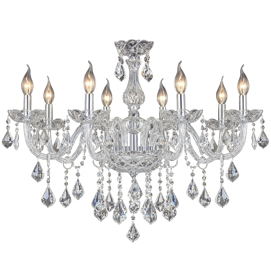 Lámpara colgante de cristal