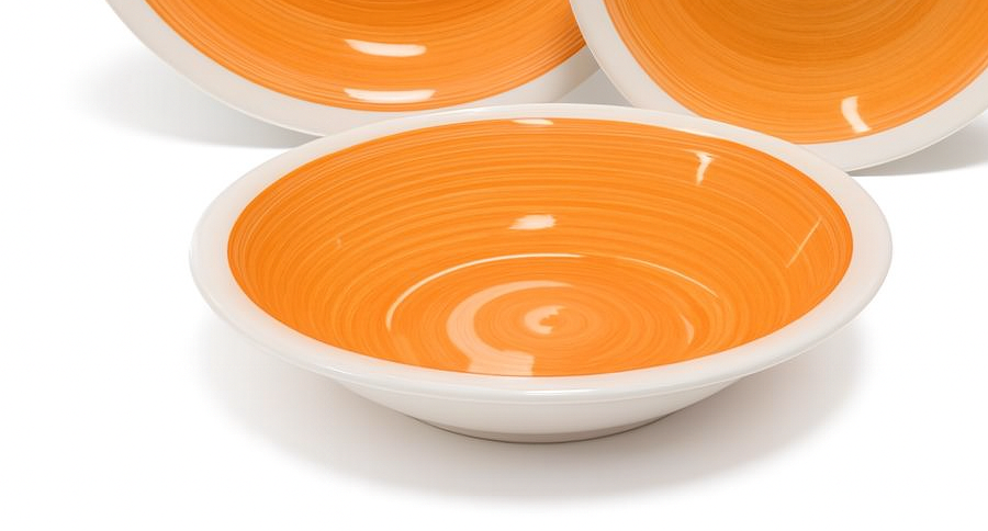 Set de plato y cuenco de ceramica variedad