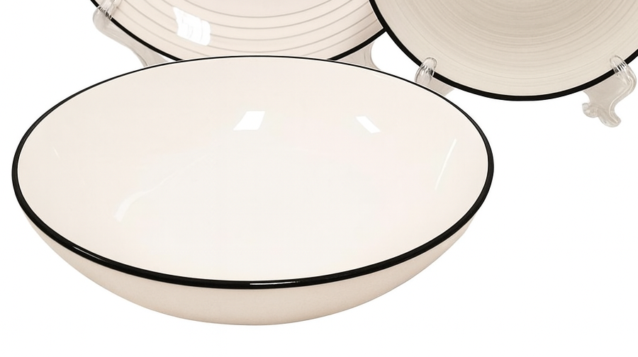 Set de plato y cuenco de ceramica variedad