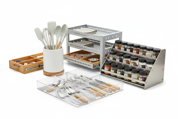 hazme una imagen para organizadores pequeños para cocina