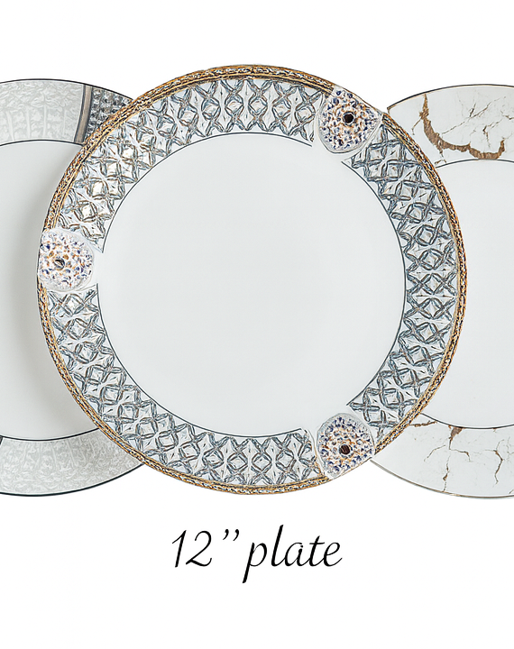Plato con estampado de 12"