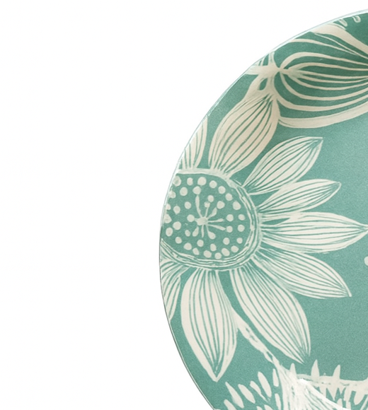 Set de plato y cuenco de ceramica variedad