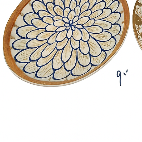 9" Plato con estampado