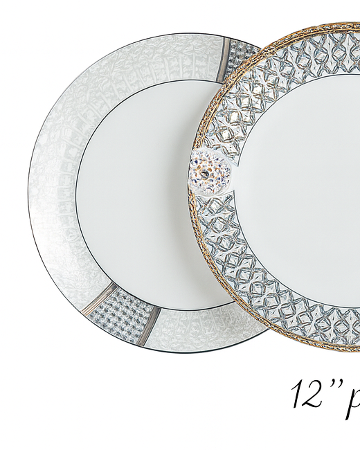 Plato con estampado de 12"