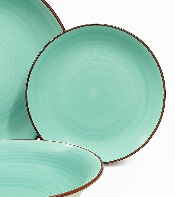 Set de plato y cuenco de ceramica variedad