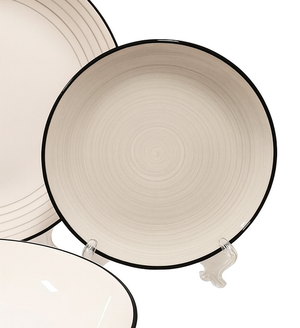 Set de plato y cuenco de ceramica variedad