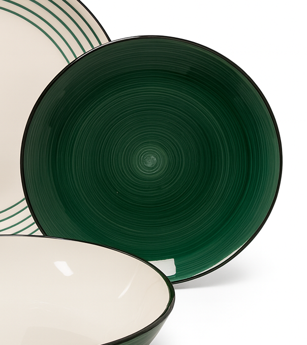 Set de plato y cuenco de ceramica variedad